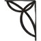 Ekena Millwork Versailles Wrought Iron Bracket, (Single center brace), Antiqued Silver 1 1/2"W x 7 1/2"D x 10"H BKTM01X07X10SVEASV - alternate 3